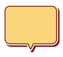 カラフルな吹き出し単体 立体的 ベクターデータ チラシ・雑誌・Web・動画素材 黄色