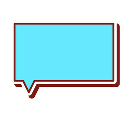 Naklejka premium カラフルな吹き出し単体 立体的 ベクターデータ チラシ・雑誌・Web・動画素材 水色