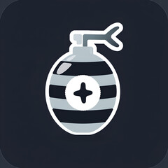 Obraz premium Icon representing a bomb activator or detonator device.