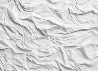Fototapeta premium White Fabric Texture with Elegant Creases for Textile and Design
