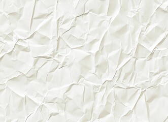 Obraz premium Crumpled Paper Texture Close-up for Graphic Design and Backgrounds