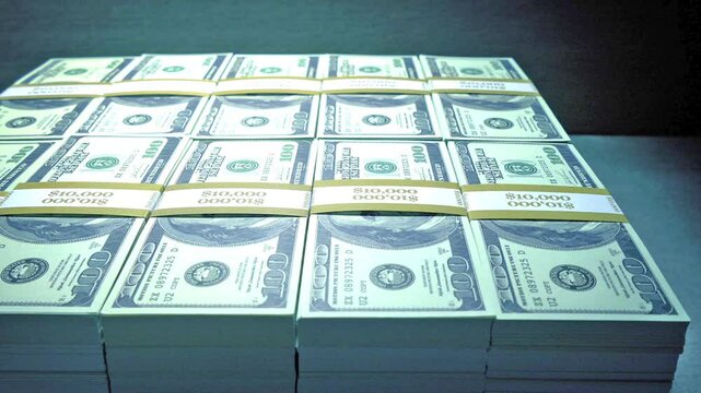 Police Photograph Large Block Of Money