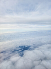 Aerial View of Cloudscape During Flight