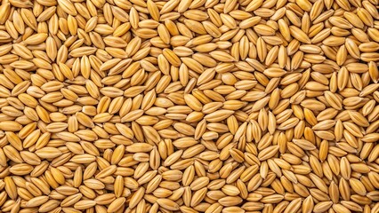 Golden Barley Grains Close Up Rich Harvest Texture Warm Tones Natural Light