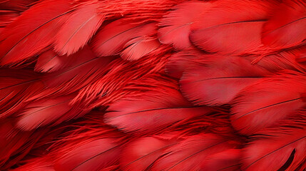 Obraz premium Red Feather Pattern Design Background