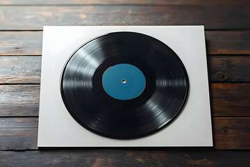 Obraz premium Vinyl Record Cover Mockup