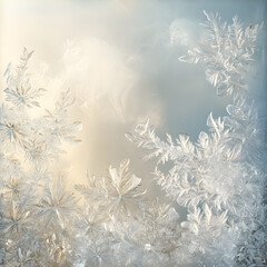 Nature's Frozen Canvas: Intricate Patterns of a Frosty Window