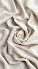 Wrinkled Beige Fabric Texture