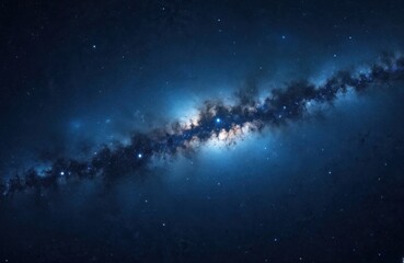 Obraz premium Night sky filled with stars. Milky Way galaxy, outer space universe concept. Bright stars, cosmos background. Astronomy, astrology, science, exploration, celestial bodies. Stunning night view.