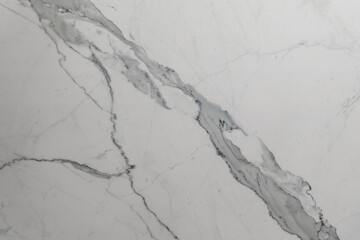 Statuario marble texture with elegant white surface and gray veins