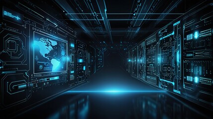 Innovative technologies modern creative background