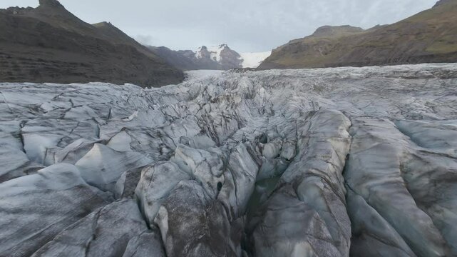 Svinafellsjokull Islandia, glaciar