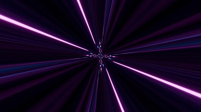 abstract background with colorful lights, futuristic lightspeed tunnel, 4k loop backdrop video, vj wallpaper