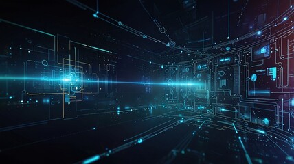 Innovative technologies modern creative background