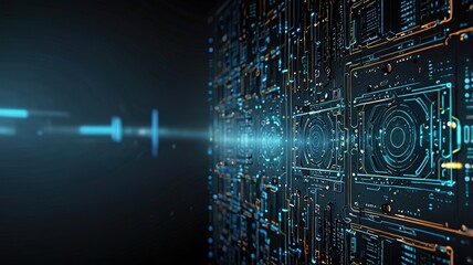 Innovative technologies modern creative background