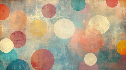 Abstract artwork with colorful overlapping circles