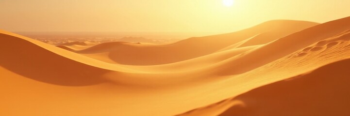 Swirling sand obscures sun-baked desert expanse , background, uninhabited