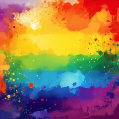 Fototapeta premium creative border frame illustration of abstract rainbow background wallpaper gay pride LGBT flag banner with space for copy background, graphic resource