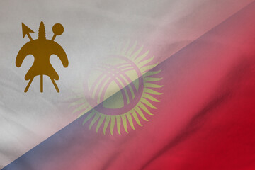 Lesotho and Kyrgyzstan state flag international relations KGZ LSO