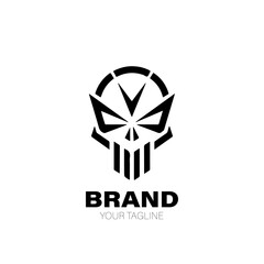 Skull Logo. Skull Logo Design. Skull Logo Brand. Skull Logo Vector Design Isolated on White Background