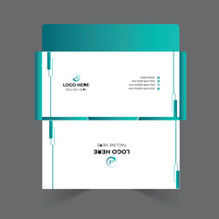 Envelope design template for office and personal use.