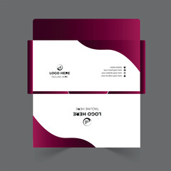 Envelope design template for office and personal use.