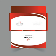Envelope design template for office and personal use.