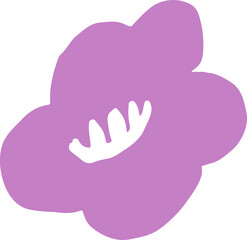 Abstract Paper Cut-Out Flower Shape