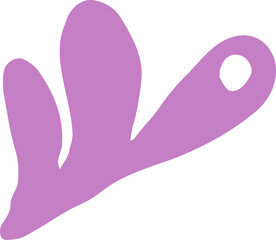 Abstract Paper Cut-Out Leaf Shape