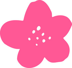 Abstract Paper Cut-Out Flower Shape
