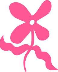 Abstract Paper Cut-Out Flower Shape