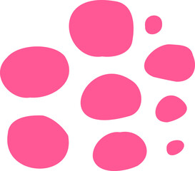 Abstract Paper Cut-Out Dot Shape