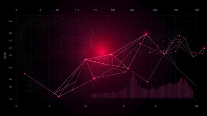 Fototapeta premium Abstract blue light beams in a dark space create a dynamic motion effect