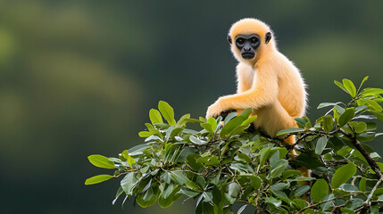 Obraz premium Golden Monkey In Treetop