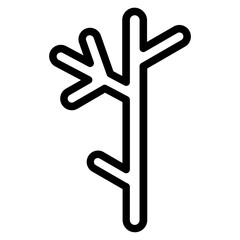 Branch Tree Spring Line Icon