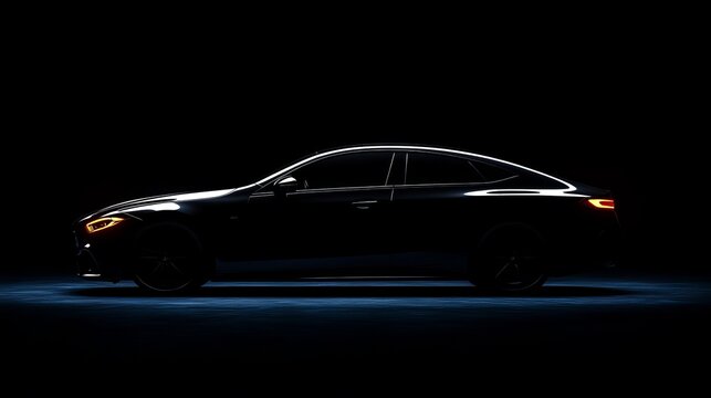 New car reveal sleek design luxury automobile automotive industry vehicle silhouette teaser campaign