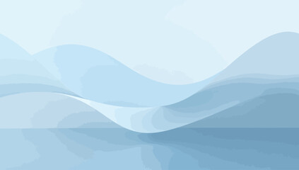 Fototapeta premium Abstract-Waves-Light-Blue-Minimalist-Background-Texture
