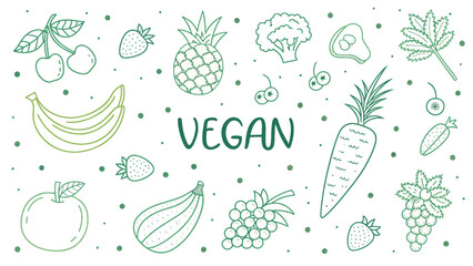 Vegan-Food-Illustration-Fruits-Vegetables-Healthy-Eating
