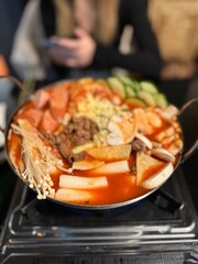 Budae jjigae hot pot, korean authentic hotpot 