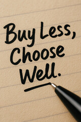 Buy less and choose well to promote ethical and slow fashion choices in our lives