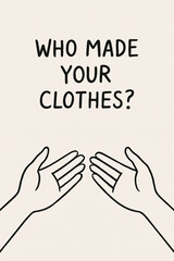 Fototapeta premium Ethical fashion promotes slow production and thoughtful choices in clothing