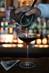 Bartender mix Cocktails