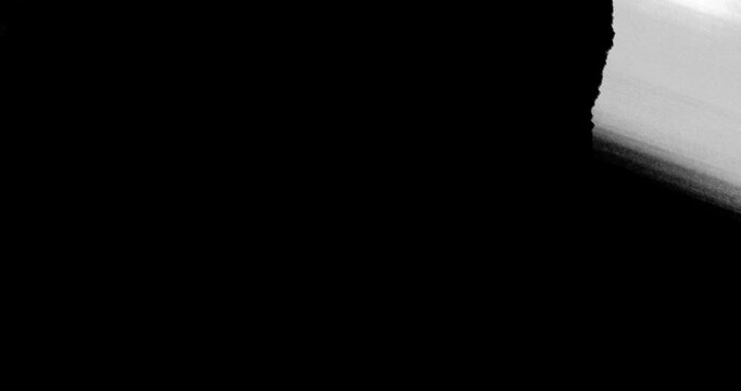 Paper tearing animation overlay effect with alpha matte, color key, green screen transition.
