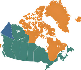 maps of Canada showing provinces