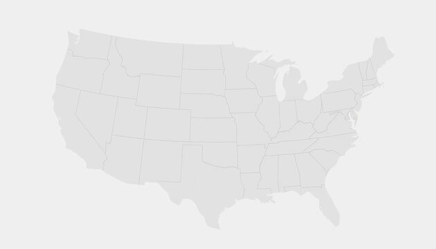 Gray Scale Map Of The United States Showing Point Distribution