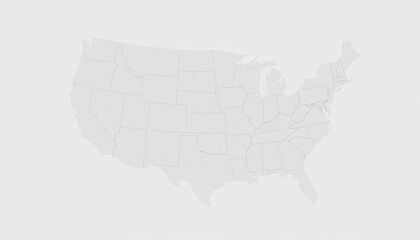 Fototapeta premium North American Map with Data Points on Light Gray Background