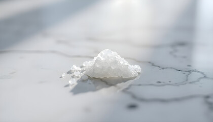 pile of white sugar sitting on top of a table