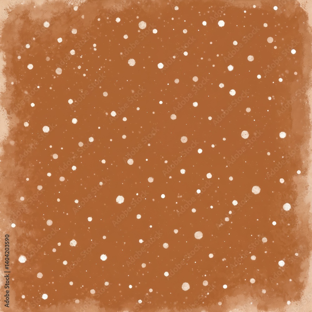 Poster Seamless deer skin background with wool strokes in brown colors. Elegant repeating pattern design. Circle shapes spots. Textile fabric, fashion print design, wrapping paper, illustration art.