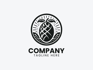 Fototapeta premium Fresh Juicy Mango Logo, Mango Fruit Vector Logo Design