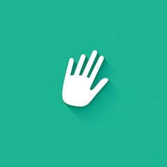 Obraz premium Waving hand emoji